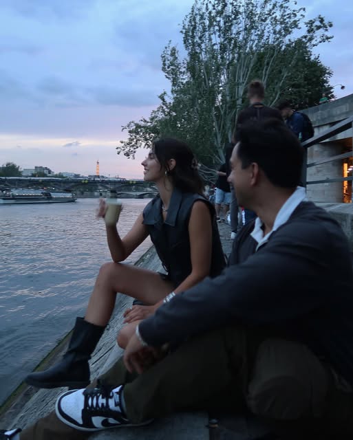 an evening along the seine